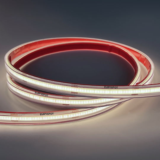 Eurospot Waterproof LED Strip 24V Natural White Light 3m COB Type