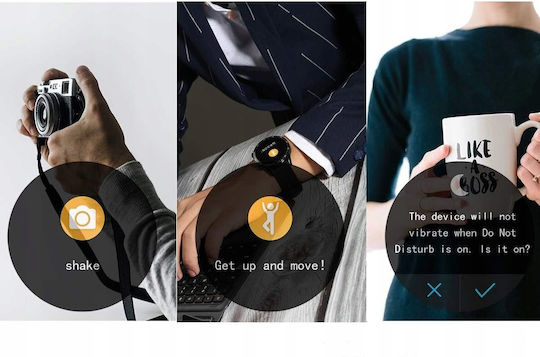 Gravity Smartwatch Silver Bracelet + Strap Gt10-6