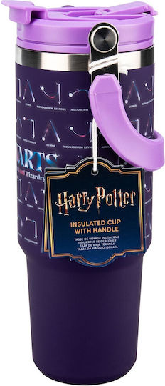 Stainless Steel Thermos Bottle 900ml Hogwarts Spells with Handle