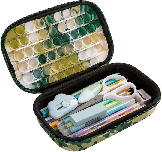 Zipit Zip & Pop Storage Box Zipper Pencil Case Green
