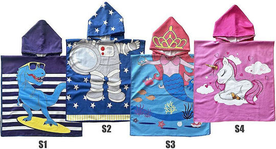 Kid's Beach Poncho Microfiber 60x120cm Summertiempo 622961