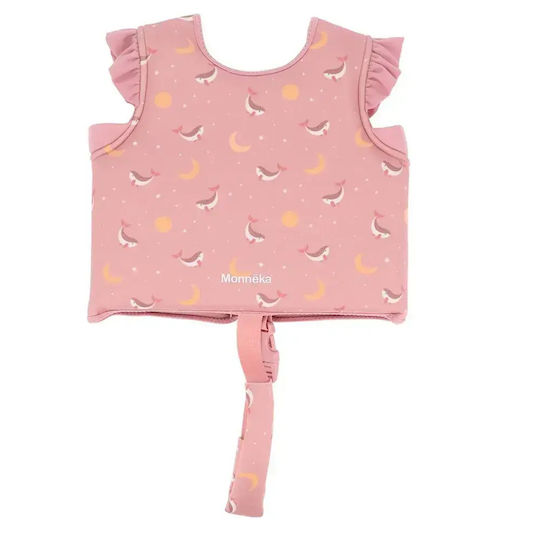 Whale Pink Protection Vest 3-6 Years Monnëka