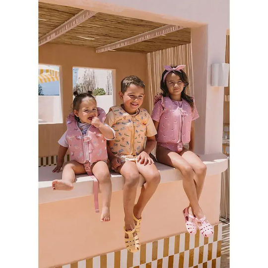 Whale Pink Protection Vest 3-6 Years Monnëka