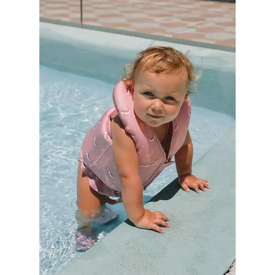 Whale Pink Protection Vest 1-2 Years Monnëka