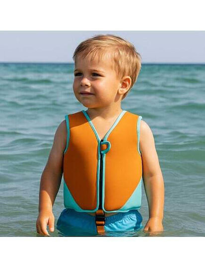 Swim Essentials Детско Спасително Жилетко Orange Leopard Beige