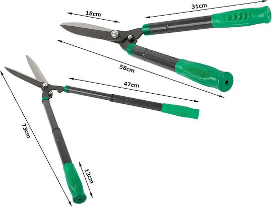 Telescopic Hedge Shears Steel Blades Easy Pruning