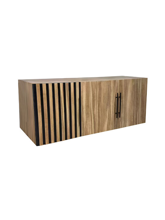 HomeMarkt Rectangular Loft Closet from Chipboard Natural 150x55x6cm HM18391.01