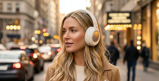 Muse M-295ANCW Wireless / Wired Over Ear Headphones White