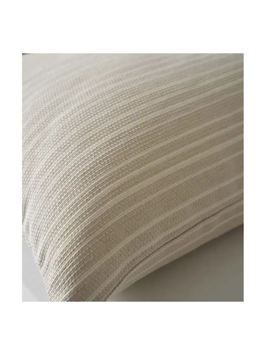 Gofis Home Decorative Pillow Case Nymeria from 100% Cotton Beige 50cm