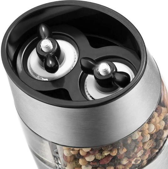 Bodum Handbetriebener Salz- und Pfeffermühlen-Set Inox in Schwarz Farbe