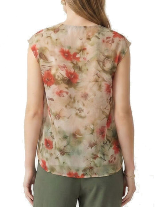 Women's Blouse with V-Neckline Multicolour