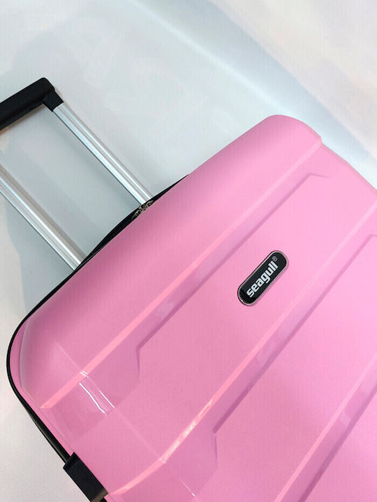 Diplomat Small The Seagull Collection Cabin Hard Pink Suitcase With 4 Wheels Height 55cm