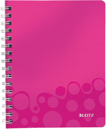 Leitz Wow Carnet Spiral A5 Roz