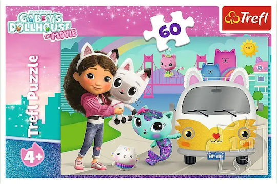 Puzzle pentru Copii Gabby And Cat Adventures 60buc Trefl