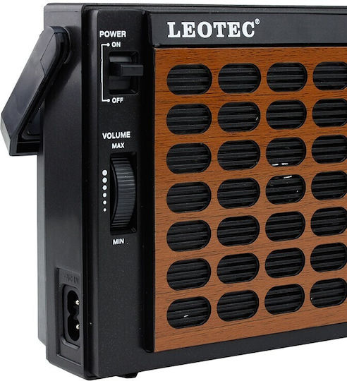 Leotec Φορητό Ραδιόφωνο Ρεύματος / Μπαταρίας Μαύρο