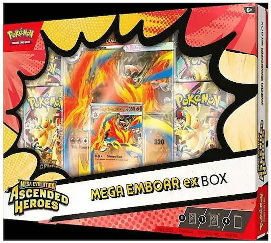 Pokemon Mega Emboar Ex Mega Evolution: Ascended Heroes Booster Box Mega Emboar eX Box (EN)