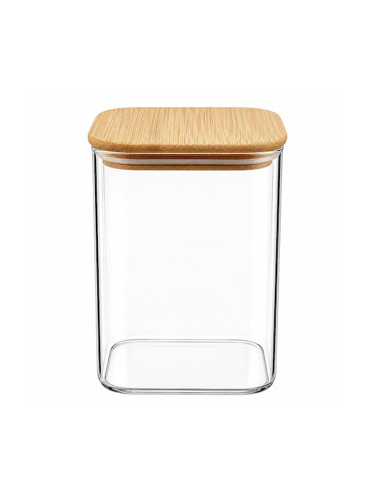 Ankor Jar for Coffee / Sugar with Lid Glass Transparent 900ml