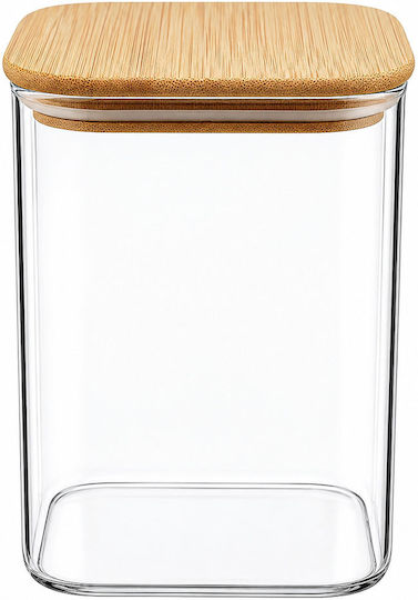 Ankor Jar for Coffee / Sugar with Lid Glass Transparent 900ml