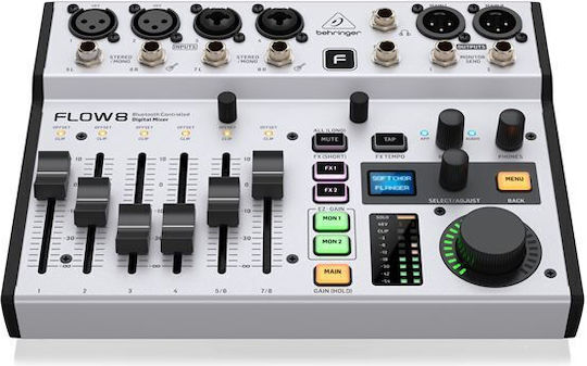 Behringer Flow 8 4 XLR Inputs & Bluetooth Case Bundle