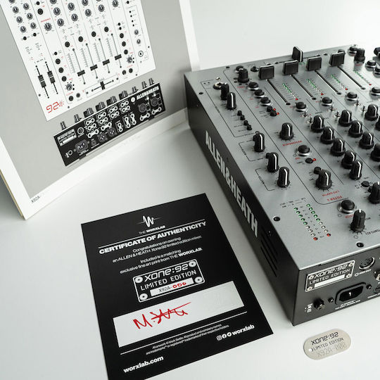 Allen & Heath Xone:92 M-144.999 Αναλογικός Μίκτης 6.0 Καναλιών / 2 Εισόδους XLR Silver