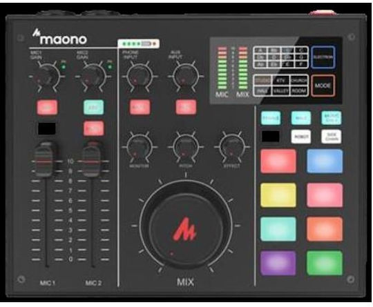 Maono Maonocaster Ψηφιακή Κονσόλα 4.0 Καναλιών / 2 Εισόδους XLR