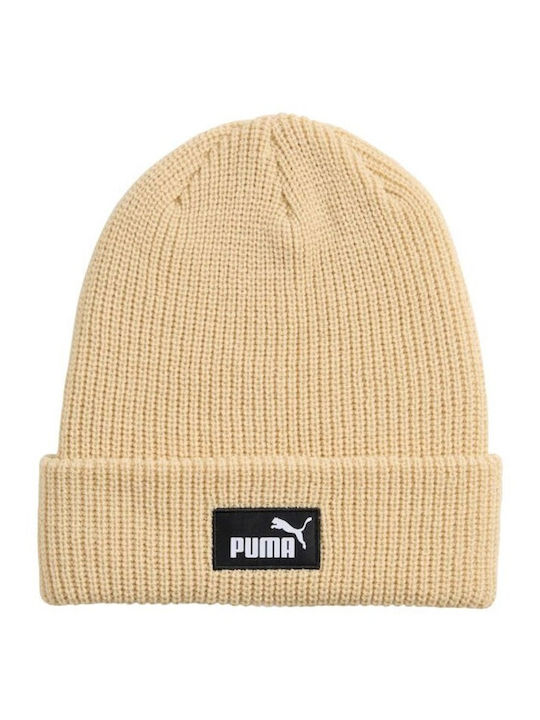 Beanie Men's Knitted Beanie in Beige Colour
