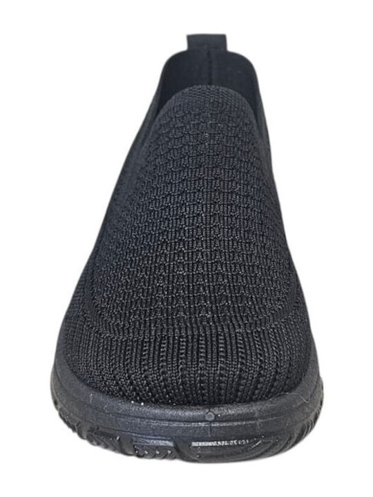 Women's Slip-Ons Canvas Black G-YX-24-MAVRO