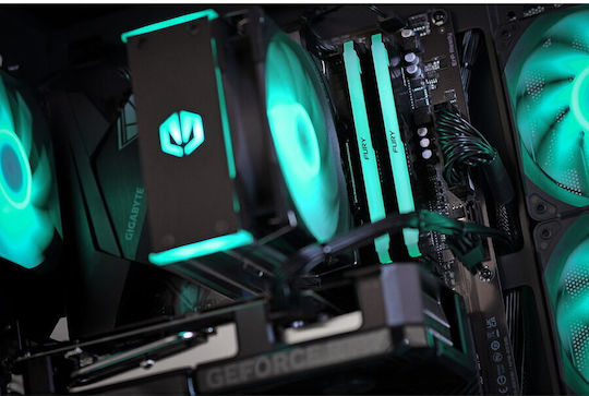 Actina Gaming Desktop PC (Ryzen 7-8700F/32GB DDR5/1.0TB SSD/Radeon RX 9070/W11 Home)