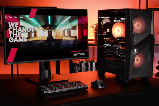 Actina Desktop PC Gaming (Ryzen 7-8700F/32GB DDR5/1TB SSD/GeForce RTX 5070/Fără Sistem De Operare)