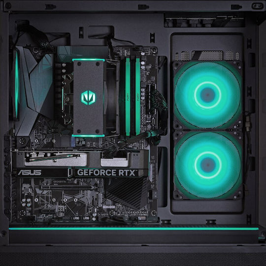 Actina Гейминг Настолен Компютър Ryzen 5-7500F 32GB DDR5 1TB SSD Radeon RX 9070 Без Операционна Система