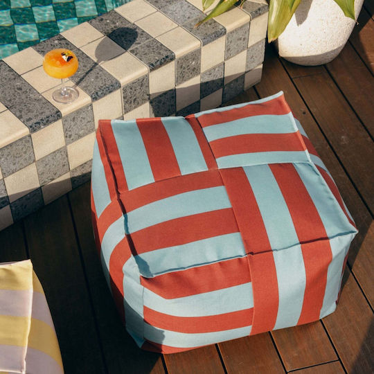 Σκαμπό Toffee Blue Stripes