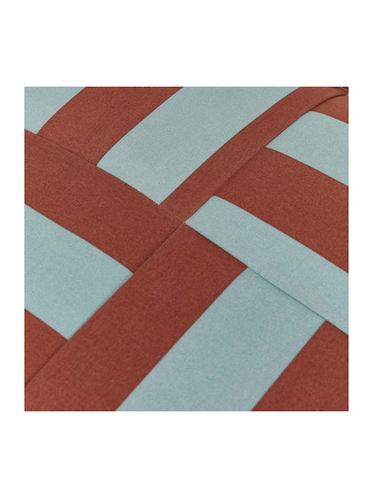 Pouf Hocker Wasserdicht Toffee Blau Streifen