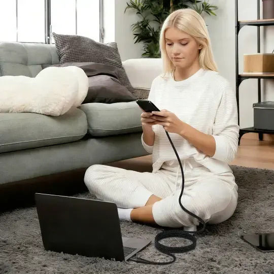 Tech-Protect Ultraboost USB 2.0 Cable USB-C male - USB-C 100W Μαύρο 2m
