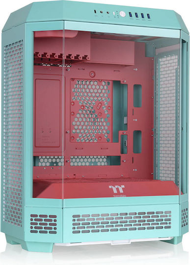 Thermaltake View 600 TG Gaming Full Tower Κουτί Υπολογιστή με Πλαϊνό Παράθυρο Mint Strawberry