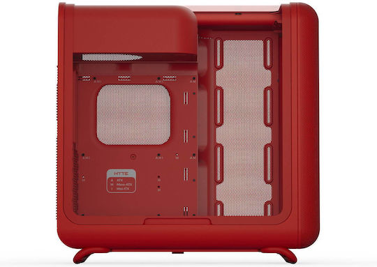 HYTE X50 Gaming Midi-Turm Computergehäuse mit Seitenfenster Wild Cherry