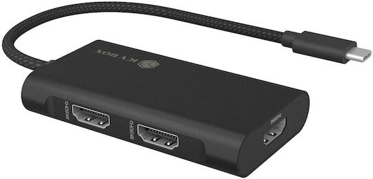 Icy Box Konverter USB-C männlich zu HDMI weiblich 1Stück IB-AD1030-C