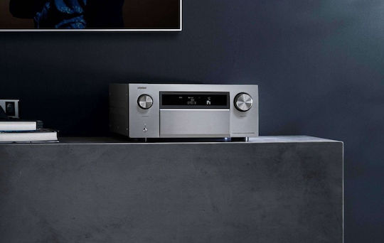 Denon AVC-X8500HA Ραδιοενισχυτής Home Cinema 4K/8K 13.2 Καναλιών 150W/8Ω με HDR και Dolby Atmos Ασημί