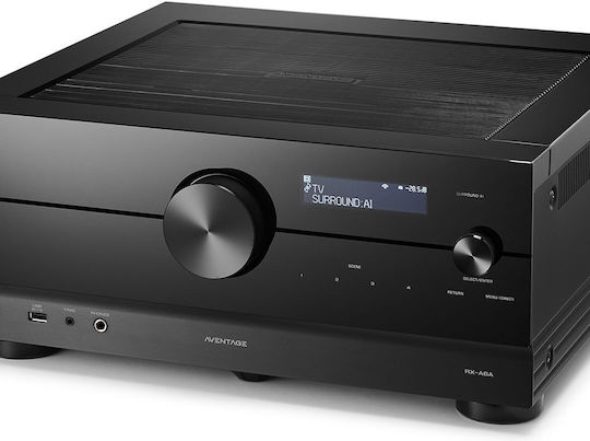 Yamaha RX-A6A Радиоусилвател Home Cinema 4K/8K 9.2 Канала 150W/8Ω 200W/6Ω с HDR и Dolby Atmos Черен