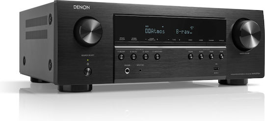 Denon AVR-S770H Home Cinema Receiver 4K/8K 7.2 Channels 75W/8Ω 165W/6Ω with HDR and Dolby Atmos Black
