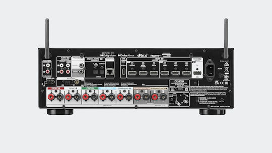 Denon AVR-S770H Home Cinema Receiver 4K/8K 7.2 Channels 75W/8Ω 165W/6Ω with HDR and Dolby Atmos Black