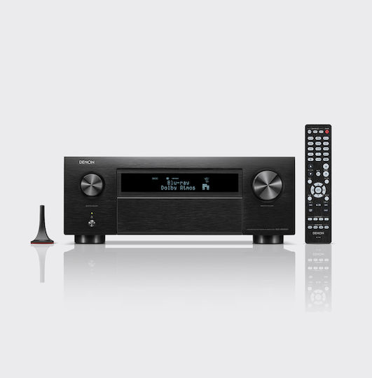 Denon Home Cinema Receiver 4K/8K 11.4 Channels with HDR and Dolby Atmos Black