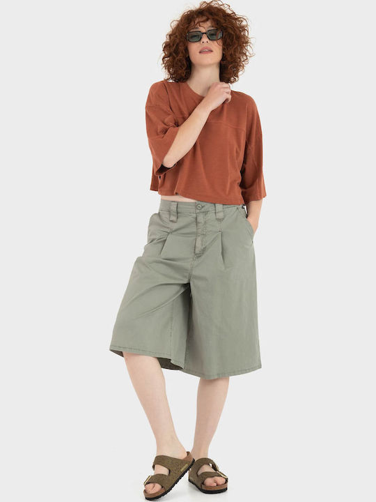 Women's Crop T-shirt Peach