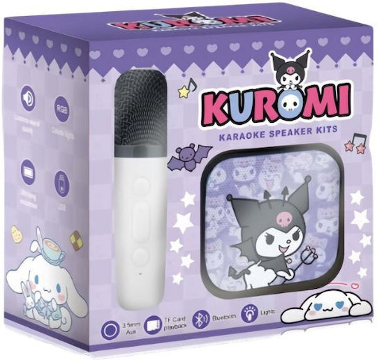 Sistem De Karaoke Cu Microfon Cu Fir Și Efecte De Iluminare Kuromi KRK-2 Bej