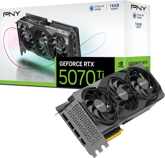PNY GeForce RTX 5070 Ti 16GB GDDR7 Triple DP Graphics Card