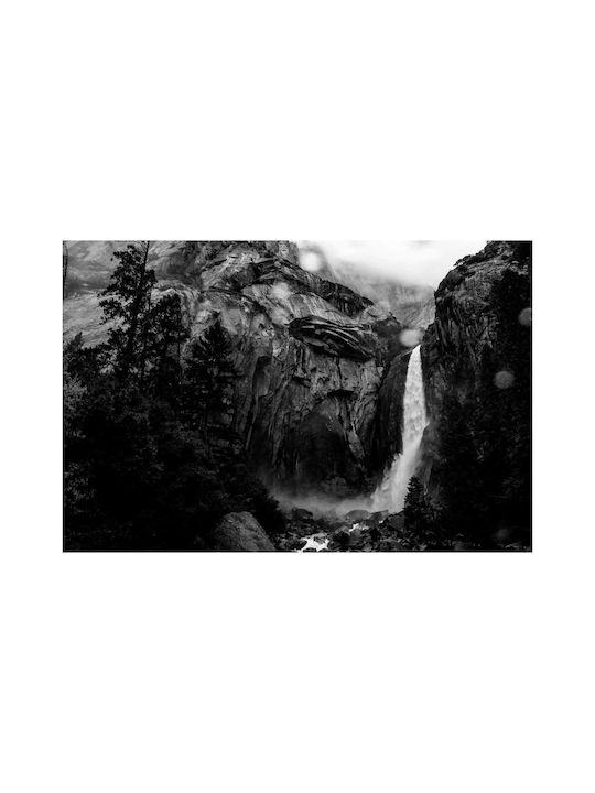 Панел Waterfall В Черно И Бяло Катаралък 100x70