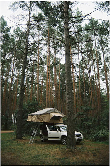 Πίνακας Car Camping In Forest Κάμπινγκ Αυτοκινήτου Στο Δάσος 40x65