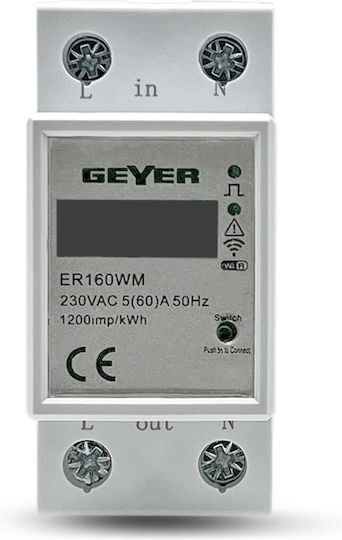 Geyer Energy Analyzer Electric Panel Rail ER160WM