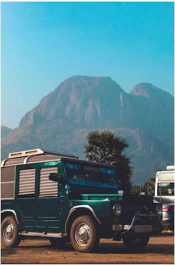 Vintage Car Mountain Background Painting Vintage Car Background Mountain 40x65
