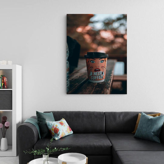 Πίνακας Coffee Cup Pop Art Design Φλιτζάνι Καφέ Pop Art Design 115x170