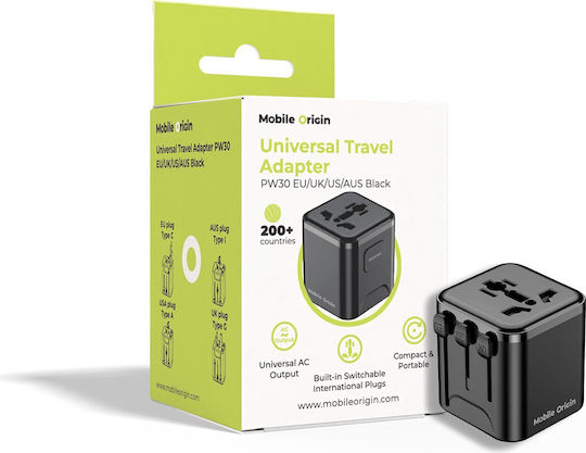 Mobile Origin Αντάπτορας Πρίζας σε Universal